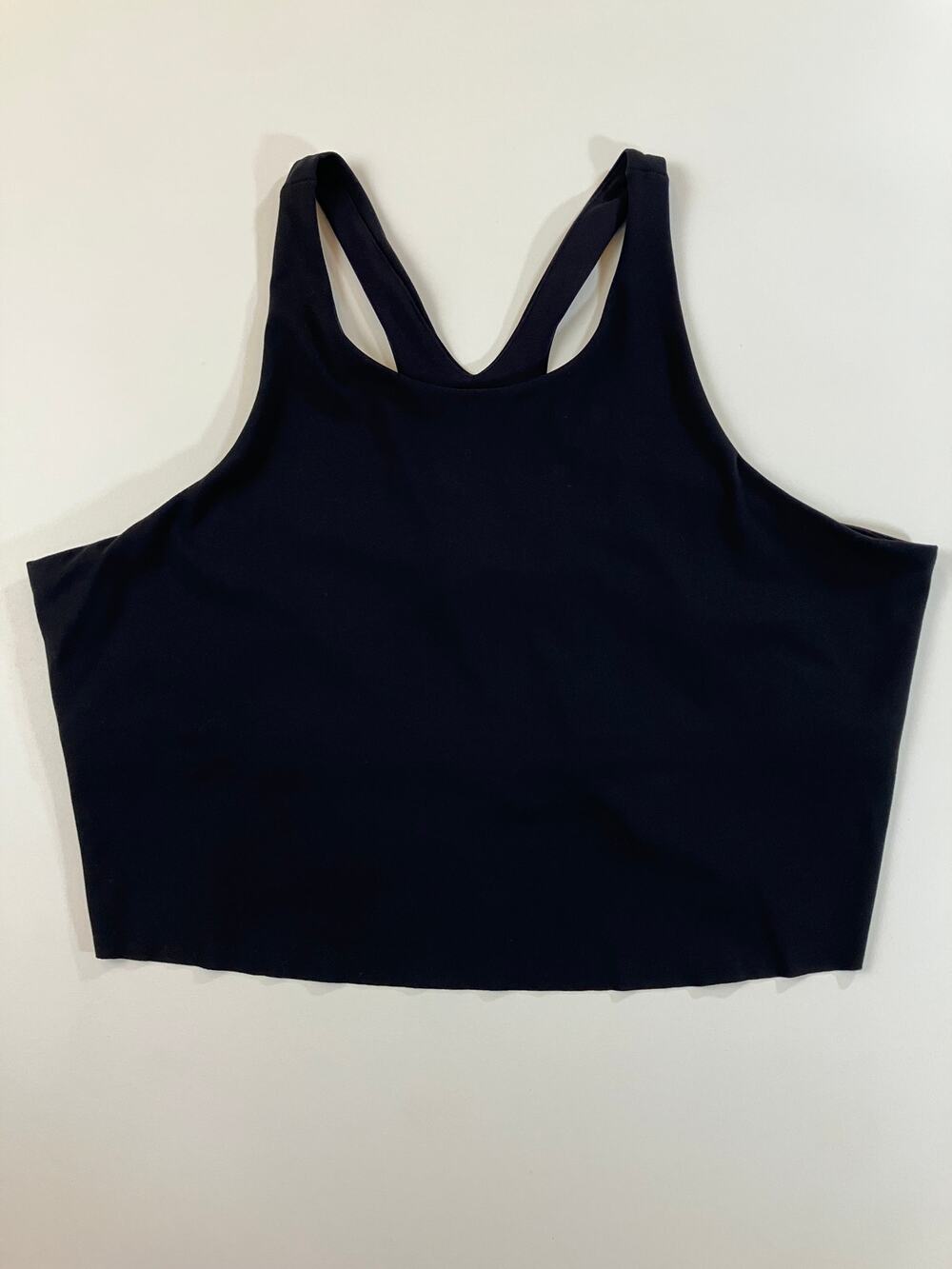 Nike Yoga Dri-FIT Women’s XXL Black Cropped Tank Top Racerback Stretch